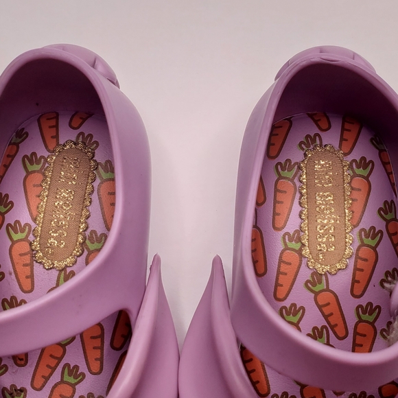 Mini Melissa Purple Bunny Rabbit Shoes - Picture 3 of 6